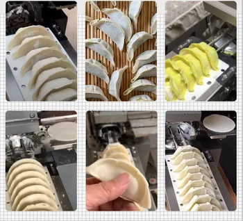 Daļēji Automātiskās Cepta Klimpu Mašīna Japāņu Potstickers Pieņemšanas Samosa Tvaicētiem Empanada Maker