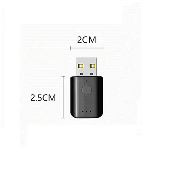 USB Bluetooth 5.1 Adapteri Bezvadu USB Bluetooth Uztvērējs USB Audio Raidītāju Automašīnas Bluetooth Adapteris