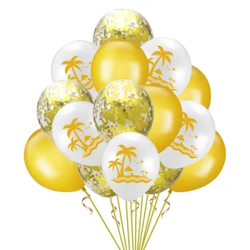 15pcs Tropu Partijas Apdare Balonus Uzstādīt Havaju Puse Baloni Havaju Tēmu Vasarā Tiki Baseins Grupa Krājumi