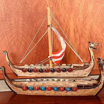 Viegls Buru Laivu Rotājumu Gludām Malām Dekoratīvs Unikālo Buru Laivu Statuja Rotājumu Biroja Apdare