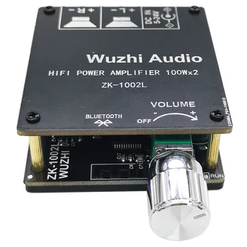ZK-1002L 100WX2 Mini Bluetooth saderīgu 5.0 Bezvadu Audio Jaudas Digitālo Pastiprinātāju, Valdes Dubulto Kanālu Stereo Amp DC 12V 24V