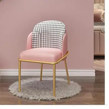 Ziemeļvalstu ins atpūtas mājas ēdamistabas krēsls gaismas luksusa skaistumu, galda, krēsla atzveltne grims nagu mērci krēsls