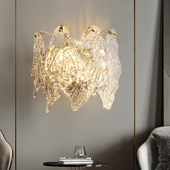 Franču gaismas luksusa stikla lustra mājas interjera dekorēšana guļamistaba vienkārši dzīvo ēdamistaba Gaismas Karājas lampas